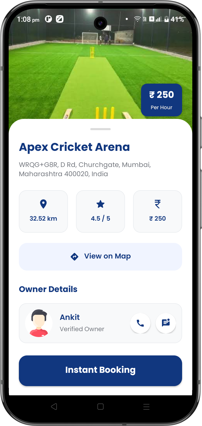 Instant booking Screenshot